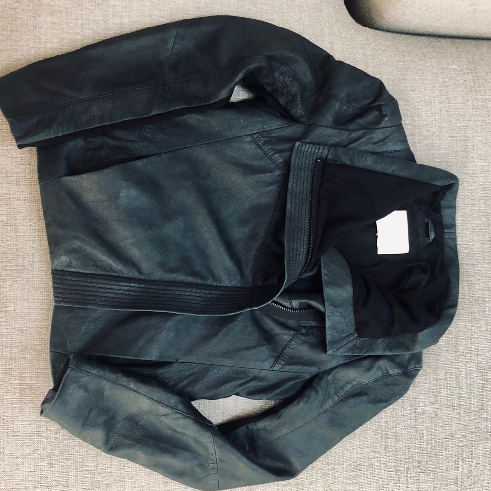 RARE! Maje Bennie Suede Lamb Leather Jacket SZ L